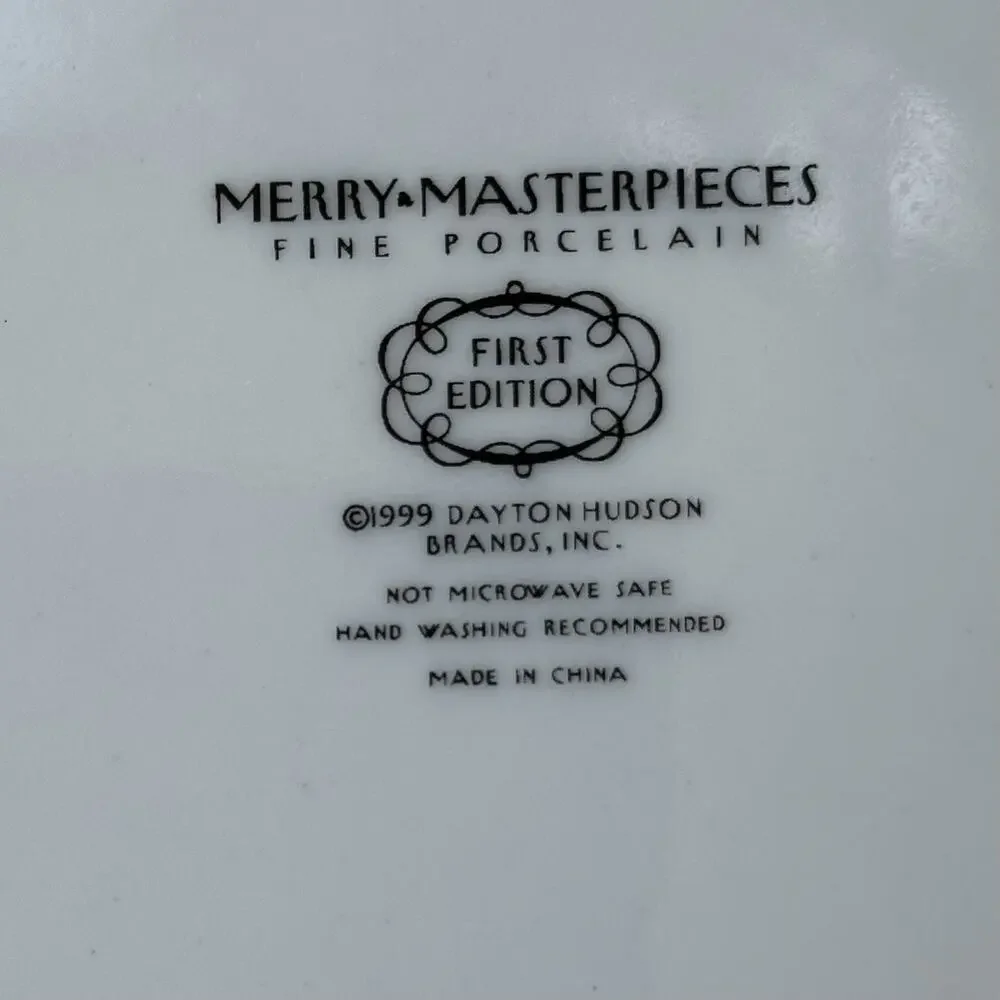 Merry Masterpieces Fine Porcelain Plate 